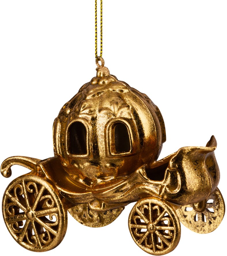 Елочная игрушка Erich Krause Decor. Карета золотая 64449