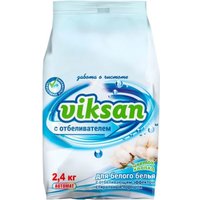 Стиральный порошок Viksan автомат с отбеливателем для белого Цветок хлопка 2.4 кг