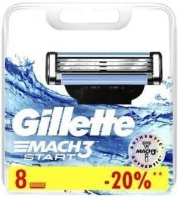

Сменные кассеты для бритья Gillette Mach3 Start (8 шт) 7702018461974