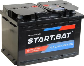 Автомобильный аккумулятор Стартбат 6СТ-77 VL рус (77 А·ч)