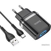 Сетевое зарядное Hoco N1 USB Type-C (черный)
