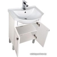  Aquanet Тумба под умывальник Честер 60 00187122 (белый/серебро)