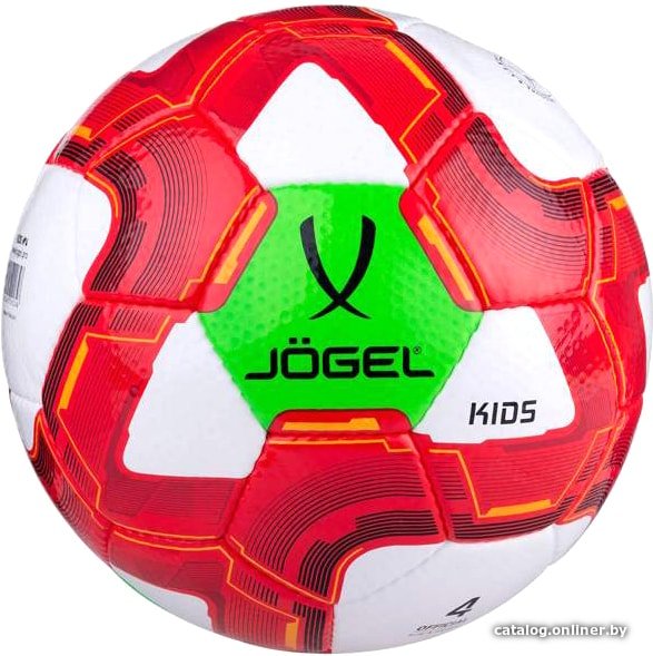 Футбольный мяч Jogel BC20 Kids (4 размер, красный/белый)