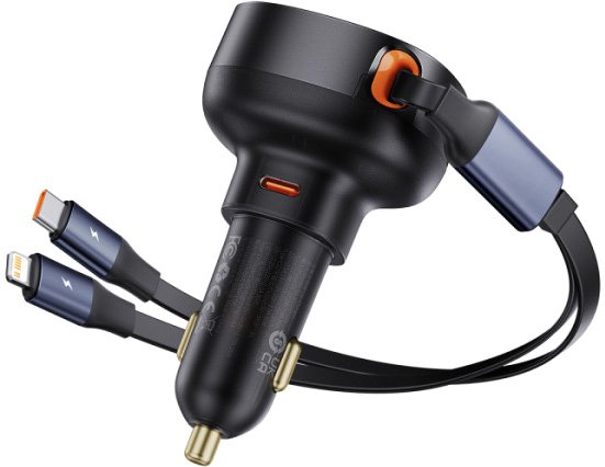 

Автомобильное зарядное Baseus Enjoyment Pro 2-in-1 Car Charger C+L 60W C00057802111-00