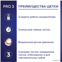 Комплект зубных щеток Oral-B Pro 3 3900 Duo Cross Action + Sensi White D505.523.3H