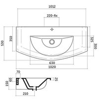 Умывальник Cezares FO10000101