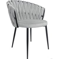 Стул с подлокотниками Лидмаш SML-08 (черный/светло-серый)