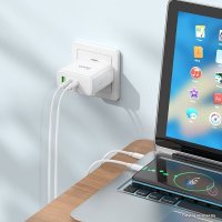 Сетевое зарядное Hoco N30 USB Type-C (белый)