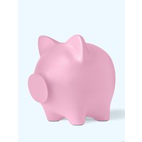 Копилка для денег PIG BANK свинка-копилка XL Барби (нежно-розовый)