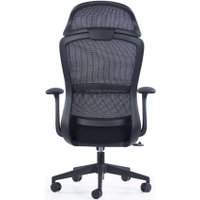 Офисное кресло SitZone CH-555A (сетка/ткань, черный) в Бобруйске