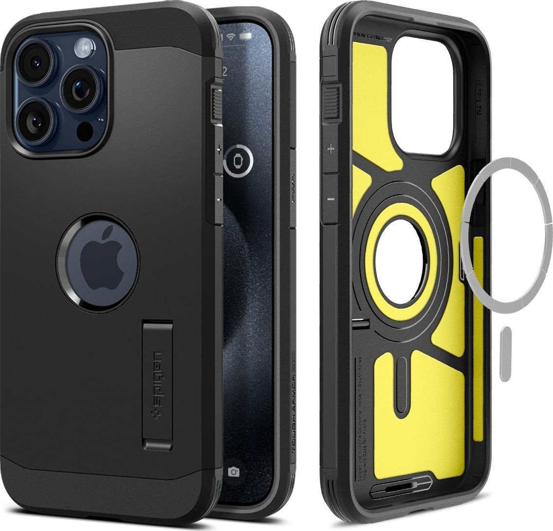 

Чехол для телефона Spigen Tough Armor (MagFit) для iPhone 15 Pro ACS06733 (черный)