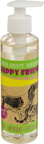 Happy Friends для линяющих собак и кошек 240 мл