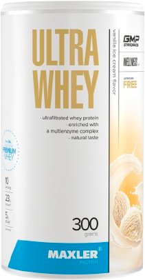 

Протеин сывороточный (концентрат) Maxler Ultra Whey (ванильное мороженое, 300г)