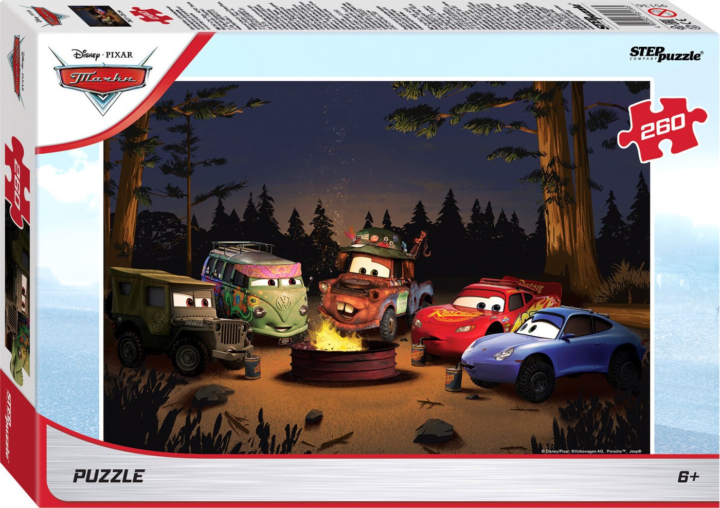 

Пазл Step Puzzle Тачки - 4 Disney 95136 (260 эл)
