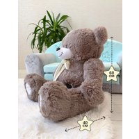 Классическая игрушка Sun&Rain Медведь Тед 60см (дымчатый)