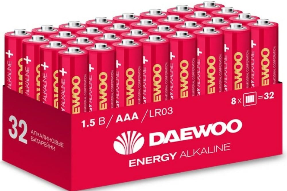 

Батарейка Daewoo Energy Alkaline AA 4 шт. 32/768