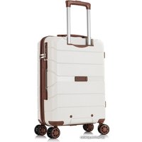 Чемодан-спиннер L'Case Singapore 57 см (кремовый беж)