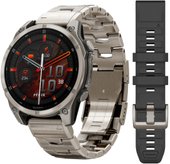 Fenix 8 Sapphire, Titanium 47мм (светло-серый, титановый ремешок)