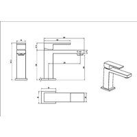 Смеситель Boheme Qubic 471-CR (хром)