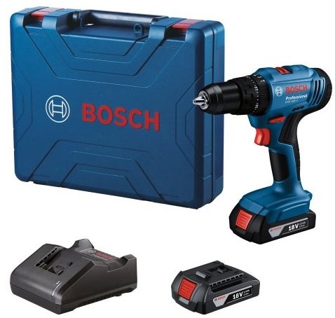 

Ударная дрель-шуруповерт Bosch GSB 183-LI Professional 06019K9100 (с 2-мя АКБ, кейс)