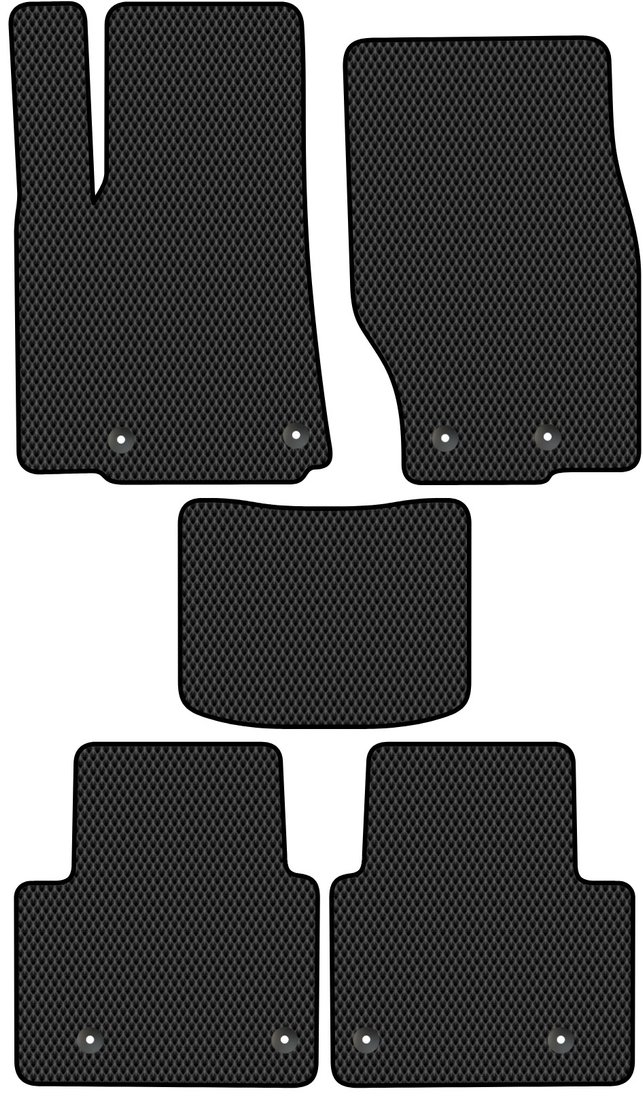 

Комплект ковриков для авто Alicosta Jeep Grand Cherokee V (suv / Short (5мест) ) 2021 - Н.В. (черный, ромб)