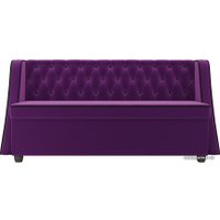 Диван Лига диванов Лофт 104556 (микровельвет, фиолетовый)