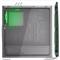 Корпус GameMax StarLight (белый, зеленая подсветка)