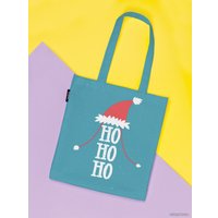 Сумка шоппер JoyArty Хо-xо-xо в новогоднюю ночь ткань под лен bsh_290634
