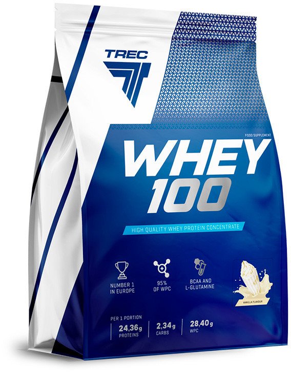 

Протеин сывороточный (концентрат) Trec Nutrition Whey 100 (ваниль, 2275 г)