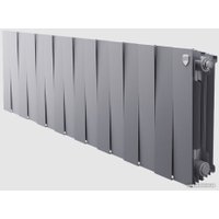 Биметаллический радиатор Royal Thermo PianoForte 300 Silver Satin (16 секций) боковое подключение