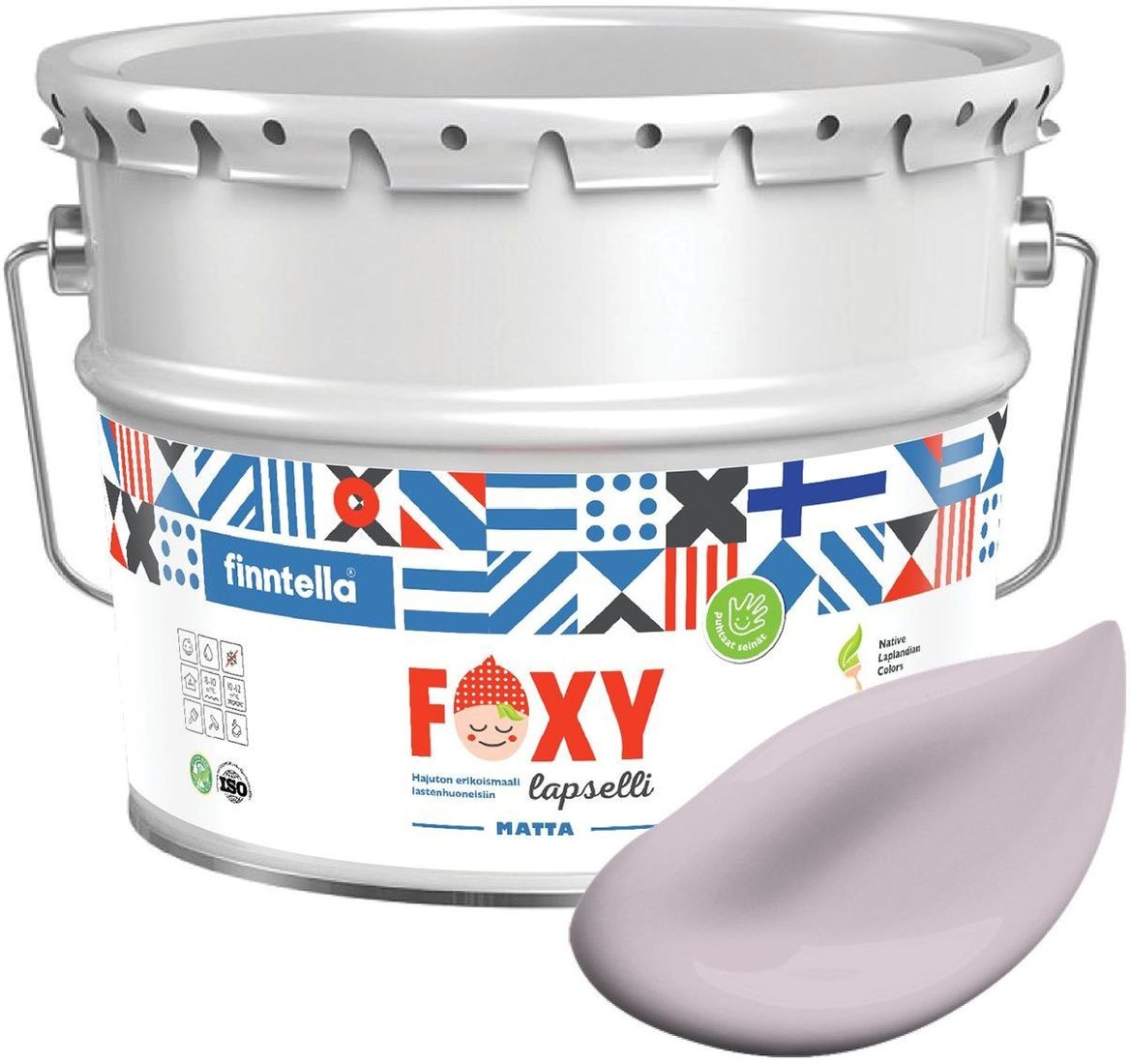 

Краска Finntella Foxy Lapselli Matte Tytto F-50-1-9-FL245 9 л (розовый)