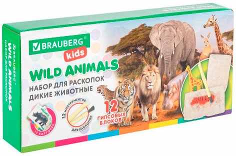 

Набор для опытов BRAUBERG Дикие животные 665128
