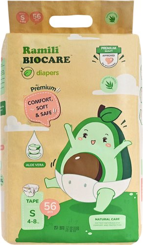 Подгузники Ramili Biocare Small SD56 (S, 56 шт)