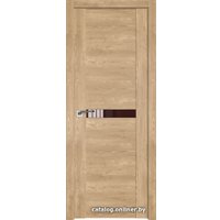 Межкомнатная дверь ProfilDoors 2.01XN L 60x190 (каштан натуральный, Lacobel Коричневый лак)