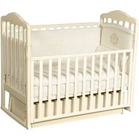 Классическая детская кроватка Антел Алита-4/6 универсальный маятник ящик (слоновая кость)