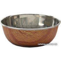 Миска Rosewood Deluxe Steel Wood Effect Steel Pet Bowl 06206