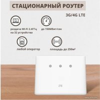 4G Wi-Fi роутер ZTE MF293N (белый)