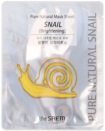  The Saem Маска для лица тканевая Mask Sheet Snail Brightening (20 мл)