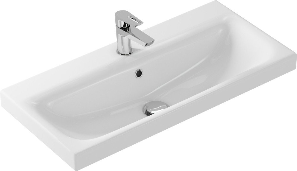 Умывальник Cersanit Moduo 80 Slim P-UM-MOD80SL/1 + 63030