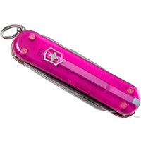 Мультитул Victorinox Classic SD Transparent (розовый)