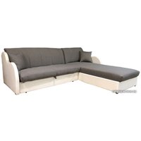 Угловой диван Асмана Магнат-1 0.8 (кватро 2/подлокотник кожзам белый) в Могилеве