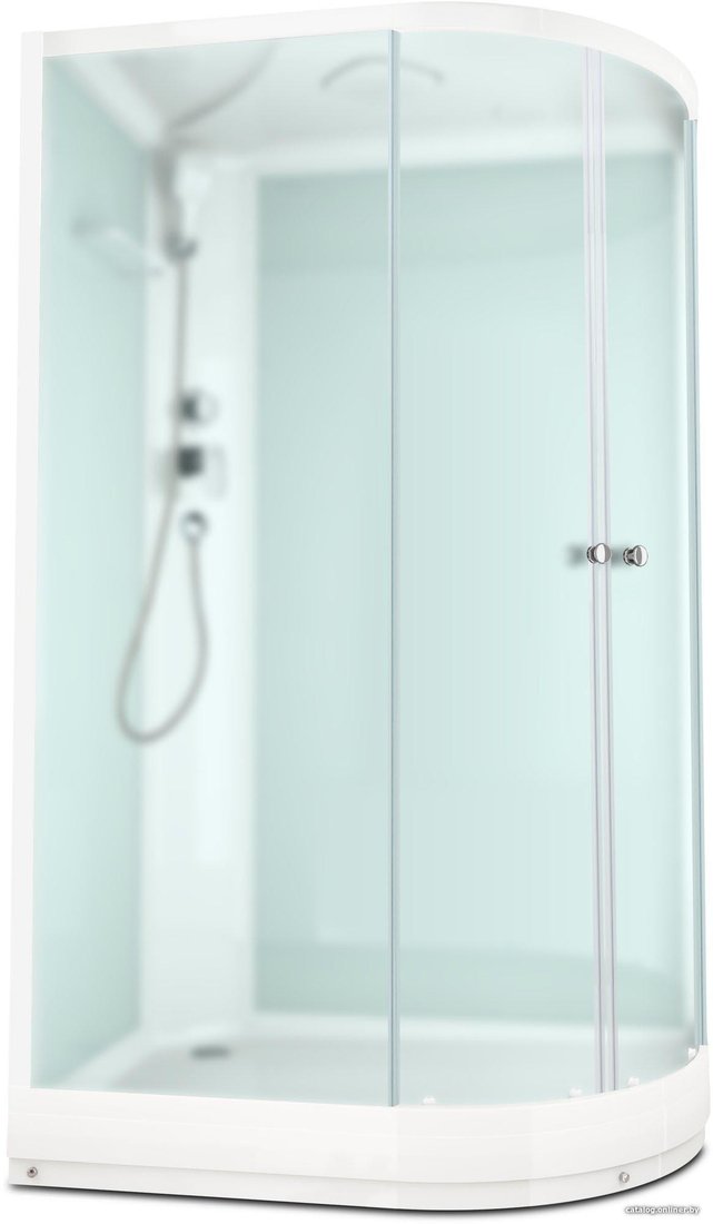 Душевая кабина Domani-Spa Delight 128 120x80 L (сатин-матированное стекло/белый)
