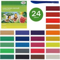 Пластилин восковой Гамма Пчелка 190820201 (24 цв)