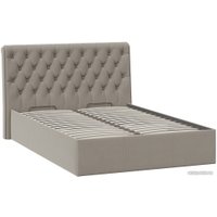 Кровать Трия Скарлет универсальная тип 1 с ПМ 140x200 (велюр мокко темный)