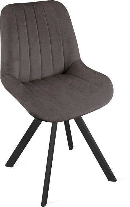 

Стул Трия Марвел К2 исп.2 (черный муар/микровелюр Jercy Stone)