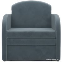 Кресло-кровать Мебель-АРС Малютка (велюр, серо-синий HB-178 26)