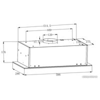 Кухонная вытяжка ZorG Platino 750 60 S (черный)