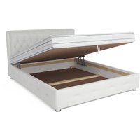 Кровать Мебель-АРС Граф 160 (экокожа белая)