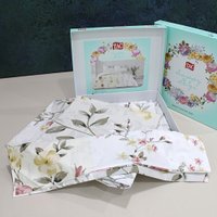 Евро комплект постельного белья TAC Sandra CK 60306015 (V01-экру ранфорс)