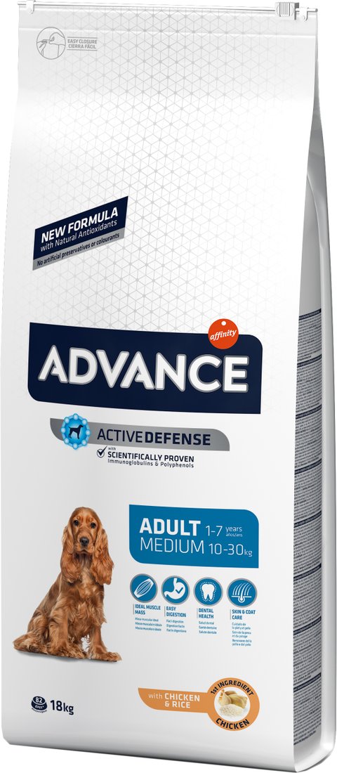 

Сухой корм для собак Advance Adult Medium 18 кг